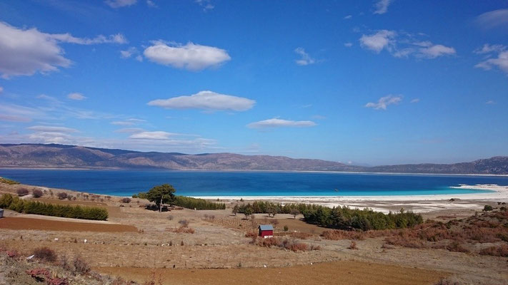 Arrived at the Salda Gölü...