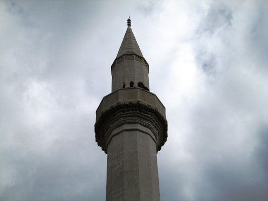 Moschee in Mostar. Da sich die Moschee noch in Bau befindet konnten wir den Miarett erklimen. 