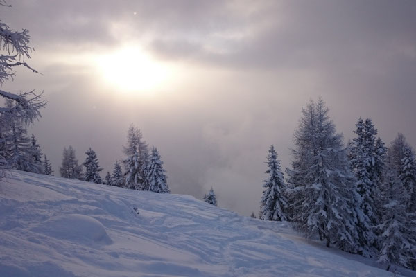 Es liegt immernoch viel Schnee...