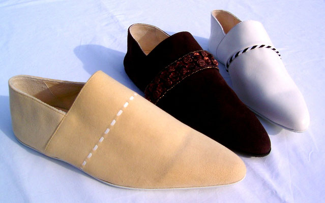 Schuhe Marocaines, Innenfutter aus vegetabil gegerbten Leder