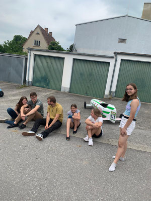 Gute Stimmung unter den Fahrer:innen