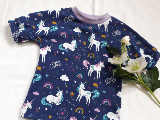 Kurzarmshirt "Einhorn", Single Jersey, Gr. 98, Preis 21,00 €,   Bestell-Nr. 21022