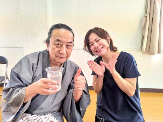 剣技勉強会　その場で先生を囲んで打上！