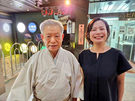 ８６歳　一龍斎貞花先生　　撮影　瀧口雅仁氏
