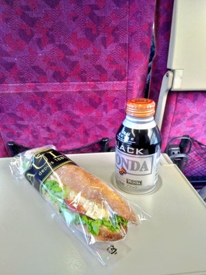東海道線 グリーン車20分でお昼ご飯