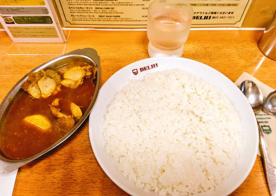 湯島　デリーのカレー