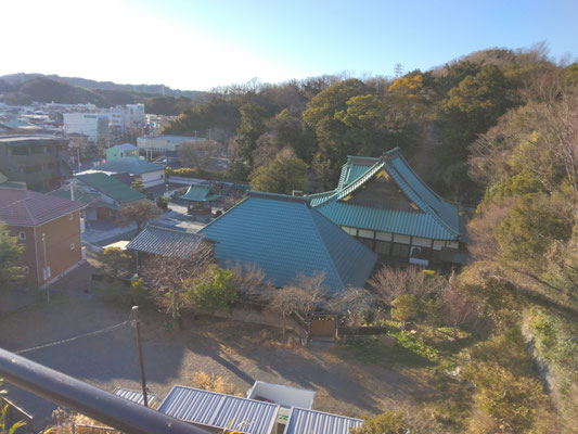 金沢八景　上行寺　ここの裏手が山吹の里　寺の遺構がある