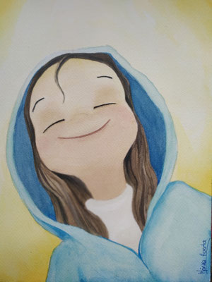María. Acuarela sobre papel. 30x42cm. Obra original.