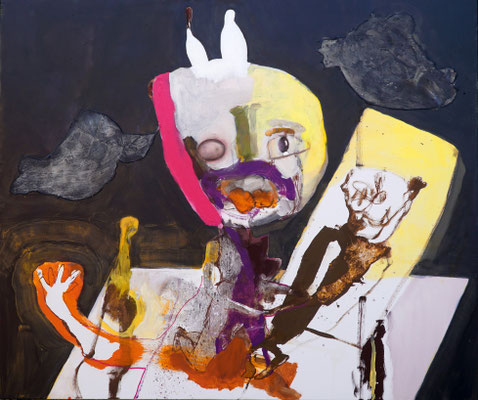 Kantor King  Öl, Acryl auf Leinwand  100x120cm