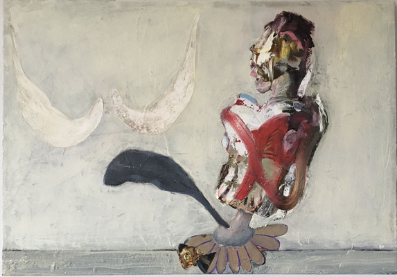 Flail Leaflet  Öl, Acryl auf Leinwand  66x81cm