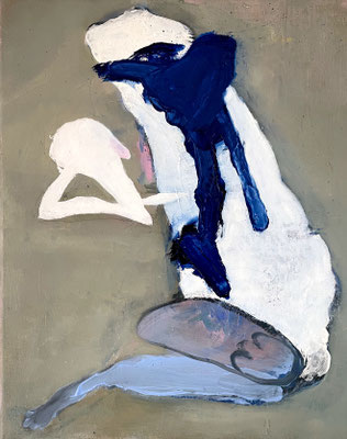 Ochi 2025 Öl,Acryl auf Leinwand 50x40cm