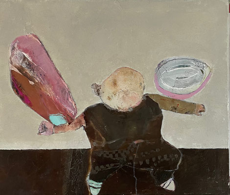 Hold on  Öl Spachtel auf Leinwand  60x70cm  2022/2019