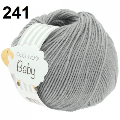 Lana Grossa 616 hellgrau meliert 50 g Wolle Kreativ Cool Wool Big Fb