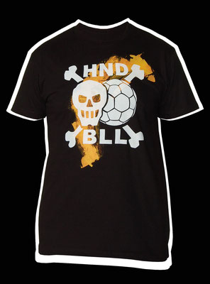 T-Shirt Handball, Handballer, Handballspieler, Handballtrainer, Handballverein, Geschenk, Geschenkidee, Fans, Spieler, Trainer, Flame, HNDBLL, Cross Bones