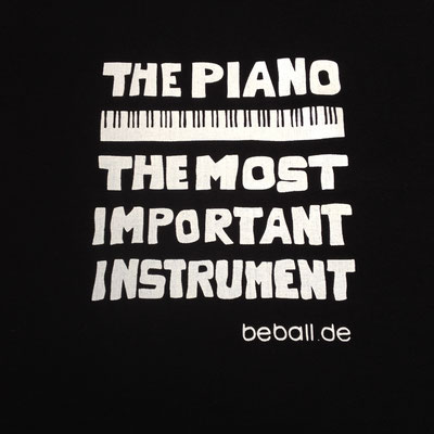 beball.de, Atelier, Siebdruck, Veredelung, Eigenproduktion, Piano, Klavier, Pianist, Klavierspieler