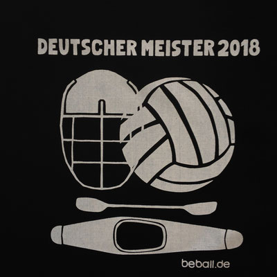 beball.de, Atelier, Siebdruck, Veredelung, Eigenproduktion, Kanupolo, Deutsche Meisterschaft 2018, HKV Hamburger Kanuverband e.V.