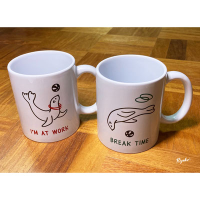 アシカのマグカップ