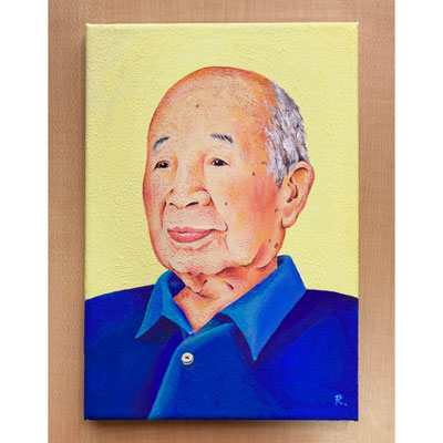 100歳のお祝い似顔絵