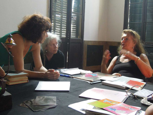 sommerkademie venedig 2016, im gespräch mit galeristin six friedrich / foto: (c) jean-marc umiker