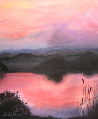 Abendstille, Acryl auf Leinwand, 60x50cm