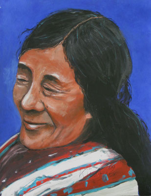 Inuit, Acryl auf Papier, 64x50cm