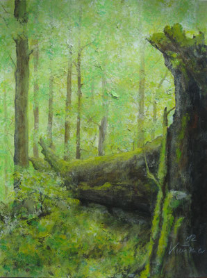 Feenwald, Acryl auf Papier, 55x42cm
