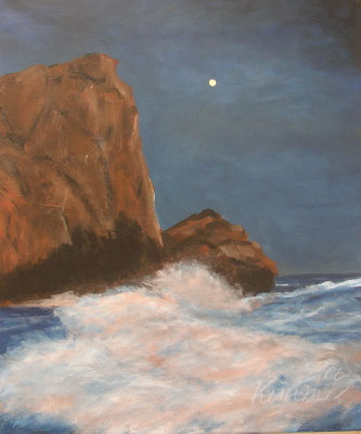Nacht, Acryl auf Leinwand, 60x50cm