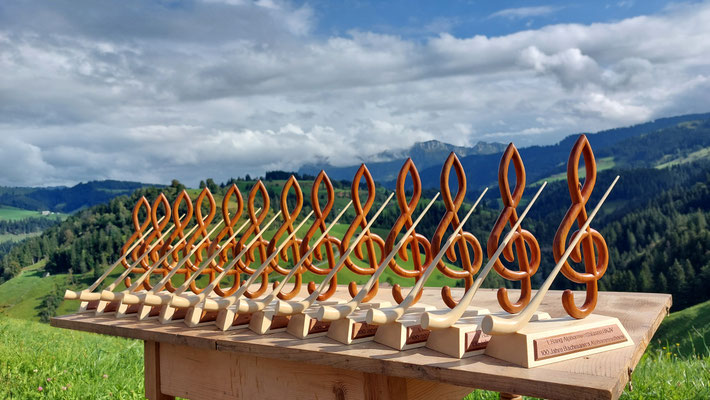 Notenschlüssel Alphorn Pokal