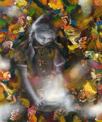 Sterntaler, Öl auf Stoff, 110 x 150cm, 2013