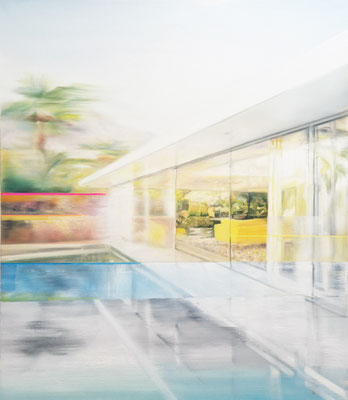 Homage to Richard-inside/outside, Öl auf Leinwand, 130 x 110cm, 2024