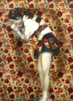 Liebes Mädchen male mir, Öl auf Stoff, 180 x 130cm, 2011