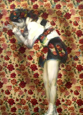 Liebes Mädchen male mir, Öl auf Stoff, 180 x 130cm, 2011