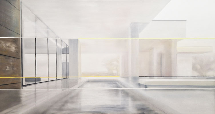 Homage to Richard-gallery, Öl auf Leinwand, 80 x 150cm, 2025