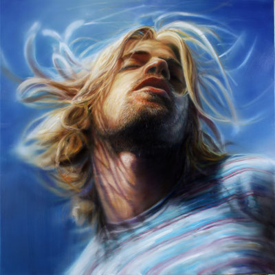 Kurt, Öl auf Leinwand, 140 x 140cm, 2024