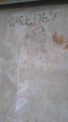 Fresco der Heiligen Hedwig aus Schlesien (11. Jhd)