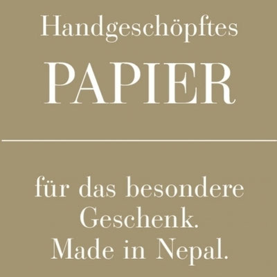 Jetzt Nepal helfen & schenken - Geschenkpapier, Karten, Geschenkbox, Fotoalbum aus handgeschöpftem Papier