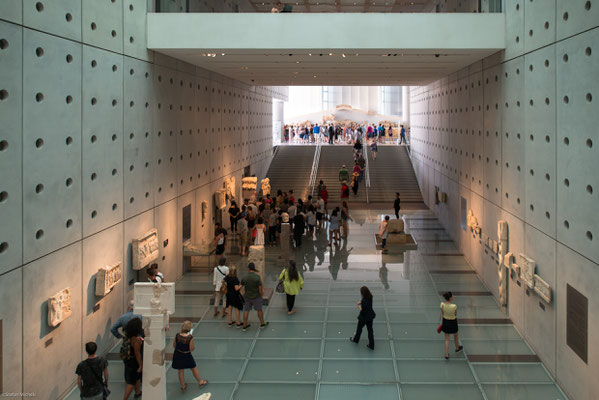 Der Bau des Museums ist eng mit der Forderung nach Rückgabe des Parthenon-Frieses verbunden. 