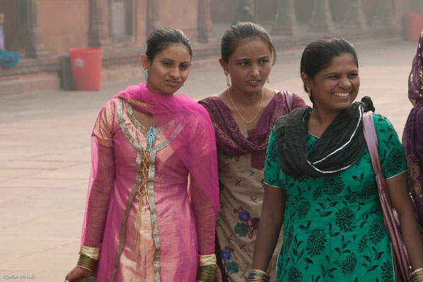 In der Jama Masjid, sie liegt in der Altstadt von Delhi