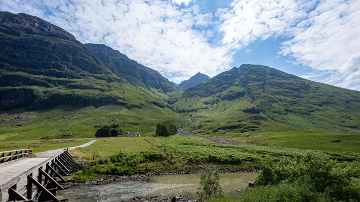 Bis zu 1.000 Meter, das Massiv des Aonach Eagach