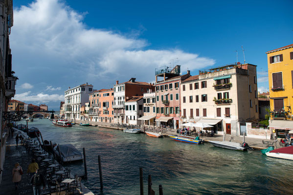 Blick von unserem Balkon auf den Canal cannaregio.