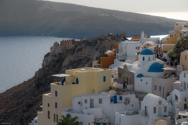 Die Bauten auf der Insel entsprechen weitgehend der kykladischen Architektur auf den Nachbarinseln.