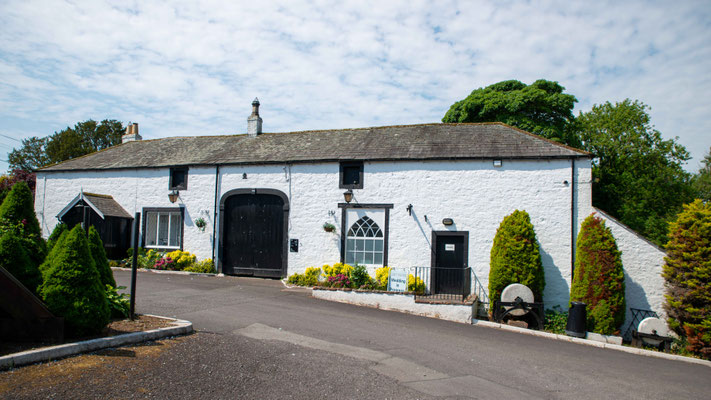 Schottland ist erreicht - an der Grenze bei Gretna Green