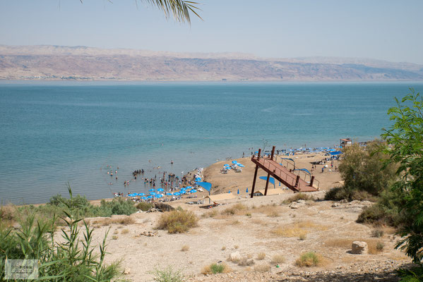 Das Tote Meer ist ein abflussloser See, der 428 m unter dem Meeresspiegel liegt.
