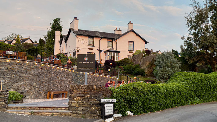 The angel Inn ,unserer nächsten Unterkunft in Bowness-on-Windermere