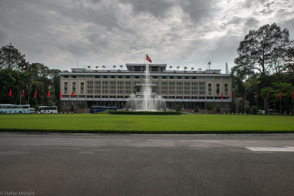 Der Wiedervereinigungsspalast in Ho Shi Minh-Stadt.