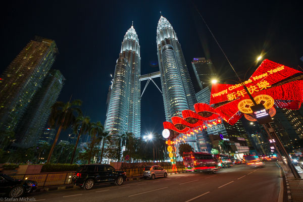 Die Petronas Towers in Kuala Lumpur, die Hauptstadt Malaysias.