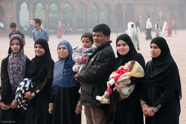 In der Jam Masjid, Erbauer Shah Jahan, Großmogul