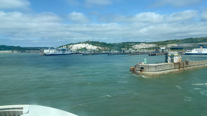 Ankunft in Dover