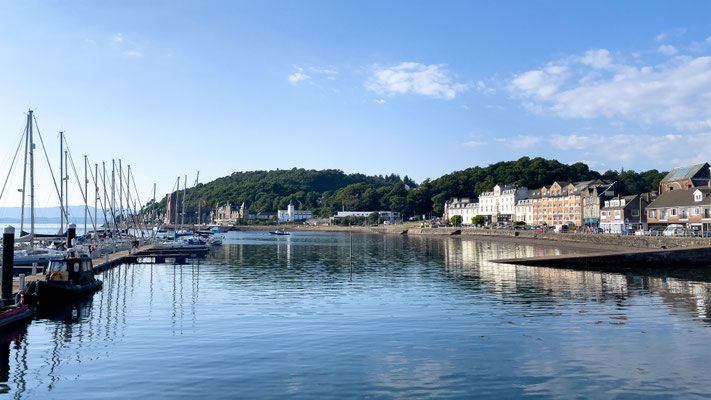 Ankunft in Oban, unser Startpunkt der 3-Insel Tour auf die Hybriden