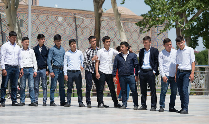 Samarqand liegt auf einer Hochebene in 720 Metern Höhe.